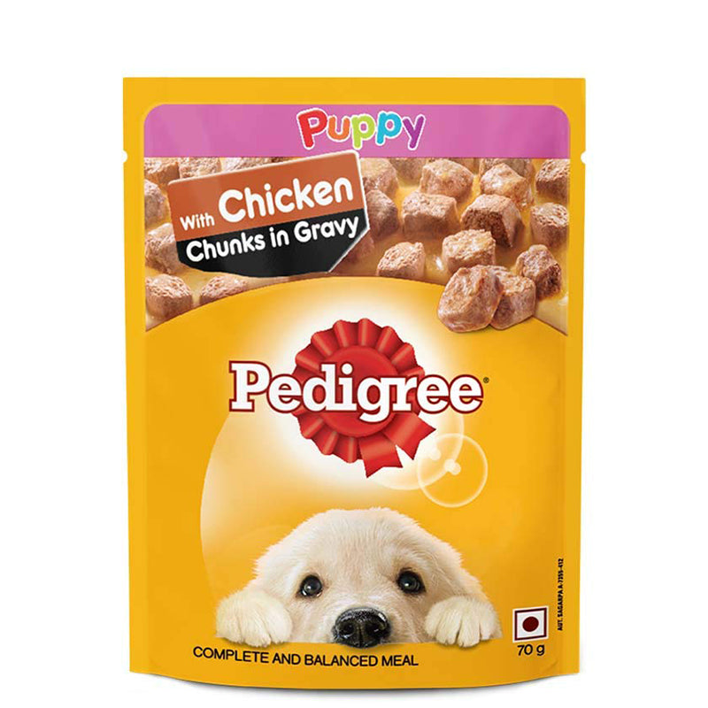 Pedigree Chicken Chunks in Gravy Wet Puppy Food, 70 g