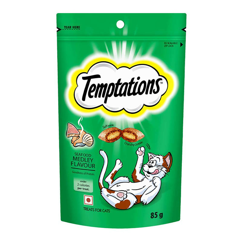 Temptations Seafood Medley Flavour Cat Treat, 85 g