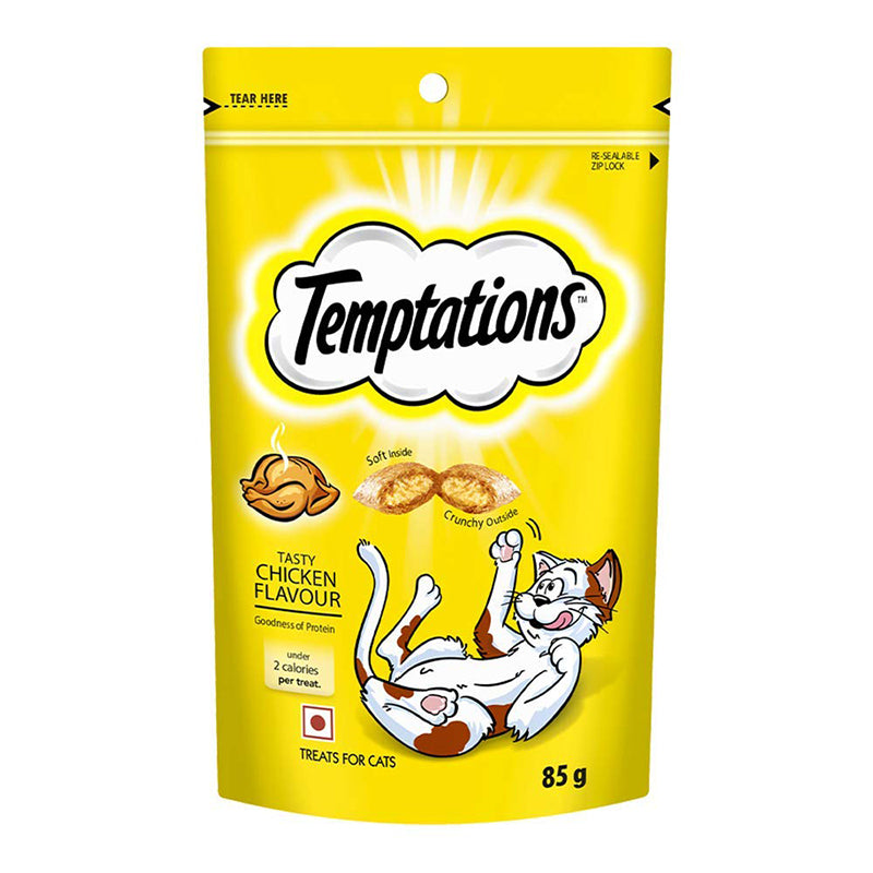 Temptations Tasty Chicken Flavour Cat Treat, 85 g