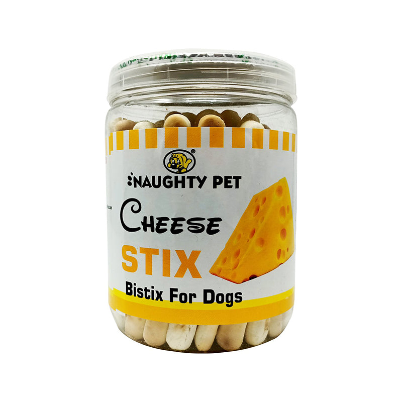 Naughty Pet Cheese Sticks Veg, Wheat Free Biscuit for Dogs