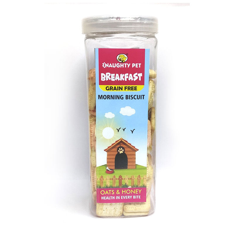 Naughty Pet Breakfast Honey and Oats Grain Free Dog Biscuits
