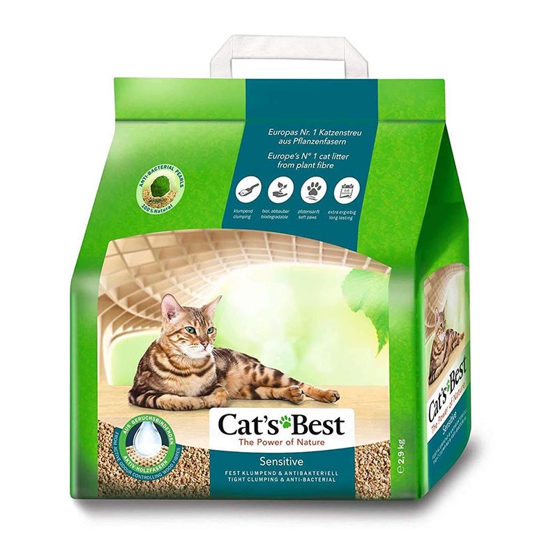 Cat's Best Sensitive Cat Litter, 2.9 kg