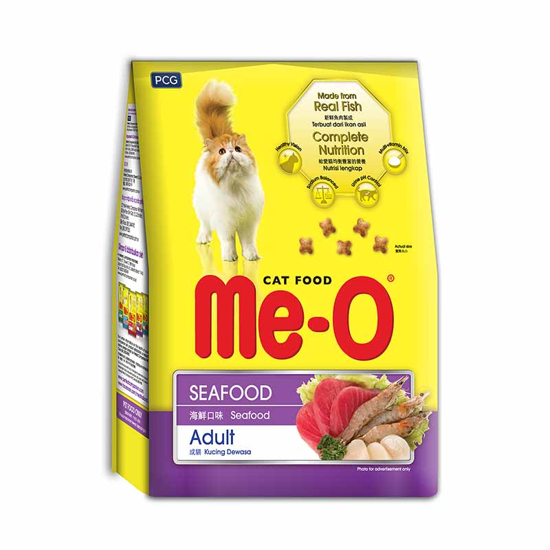 Me-O Adult (1 Yrs +) Seafood Dry Cat Food
