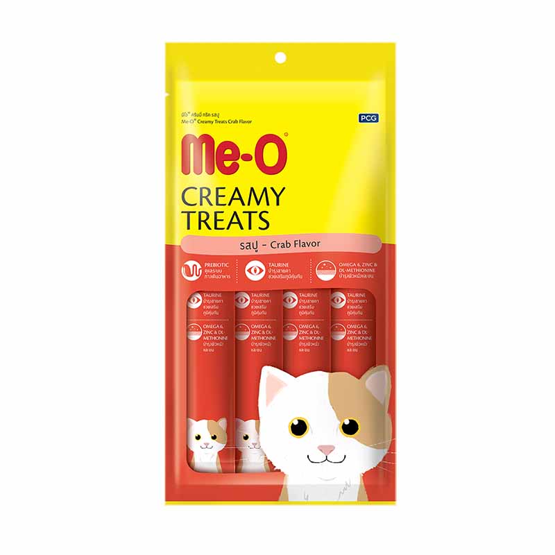 Me-O Crab Flavour Creamy Treats for Cats 60 g (15 g x 4)