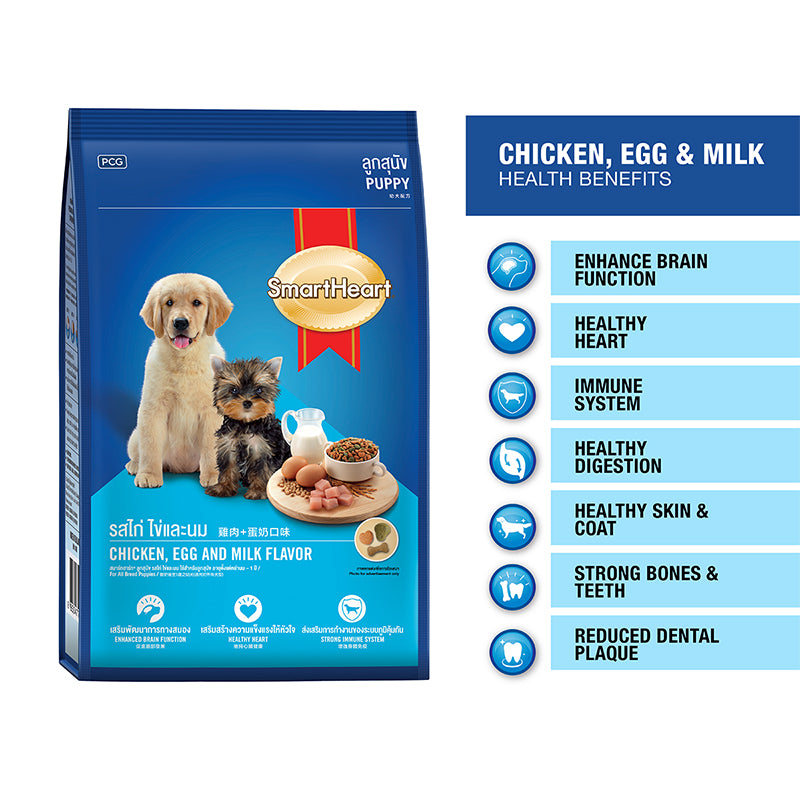 SmartHeart Puppy Chicken Egg & Milk Dry Dog Food
