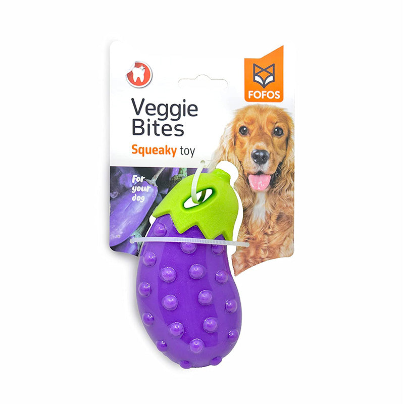 FOFOS Vegi-Bites Eggplant Dog Toy