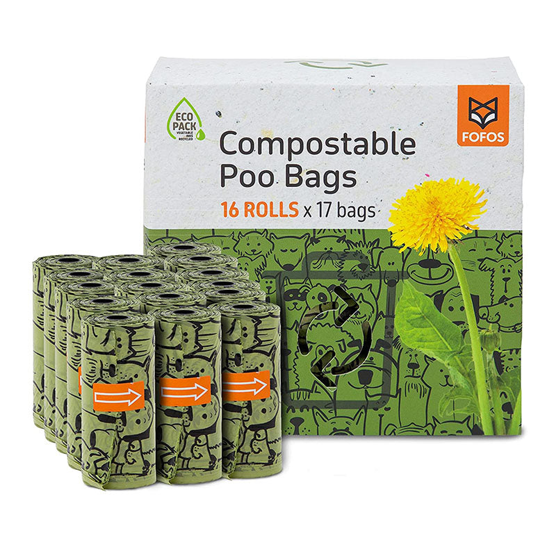 FOFOS Poop Bags 16 Rolls