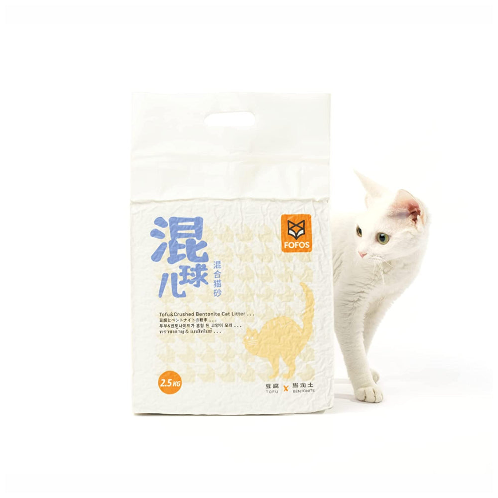 FOFOS Tofu & Crushed Bentonite Cat Litter - 6L