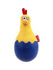 GiGwi Egg Wobble Fun and Plush Combination Toy for Dog, Blue and Yellow