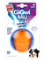 GiGwi Ball Squeaker Toy for Dog, Transparent Blue and Orange, Large