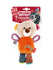 GiGwi Plush Friendz Toy - Beer with Squeaker, Orange for Dog, Medium