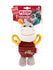 GiGwi Plush Friendz Toy - Donkey with Squeaker, Maroon for Dog, Medium