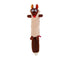 GiGwi Plush Friendz Toy - Fox with Squeaker, Brown for Dog, Medium