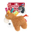 GiGwi Plush Friendz Toy - Horse with Squeaker, Brown for Dog, Medium