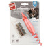 GiGwi Cat Toys - Roll-tailed Mouse with Changeable Catnip Bag and Silvervine Stick (Pack of 1), Red