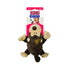 KONG Cozie Plush Spunky the Monkey Dog Toy, Brown and Black, Medium