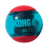 KONG Squeezz Action Ball Dog Toy, Blue and Red