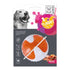 M-Pets Yummy Ball Dog Toy with Bacon Flavor, White and Orange