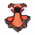 M-Pets Hiking Harness for Dog, Orange and Black