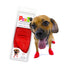 Pawz Weatherproof Rubber Protective Dog Booties, Red, Small