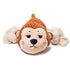 Pawsindia Sleepy Monkey Dog Toy, Cream & Brown