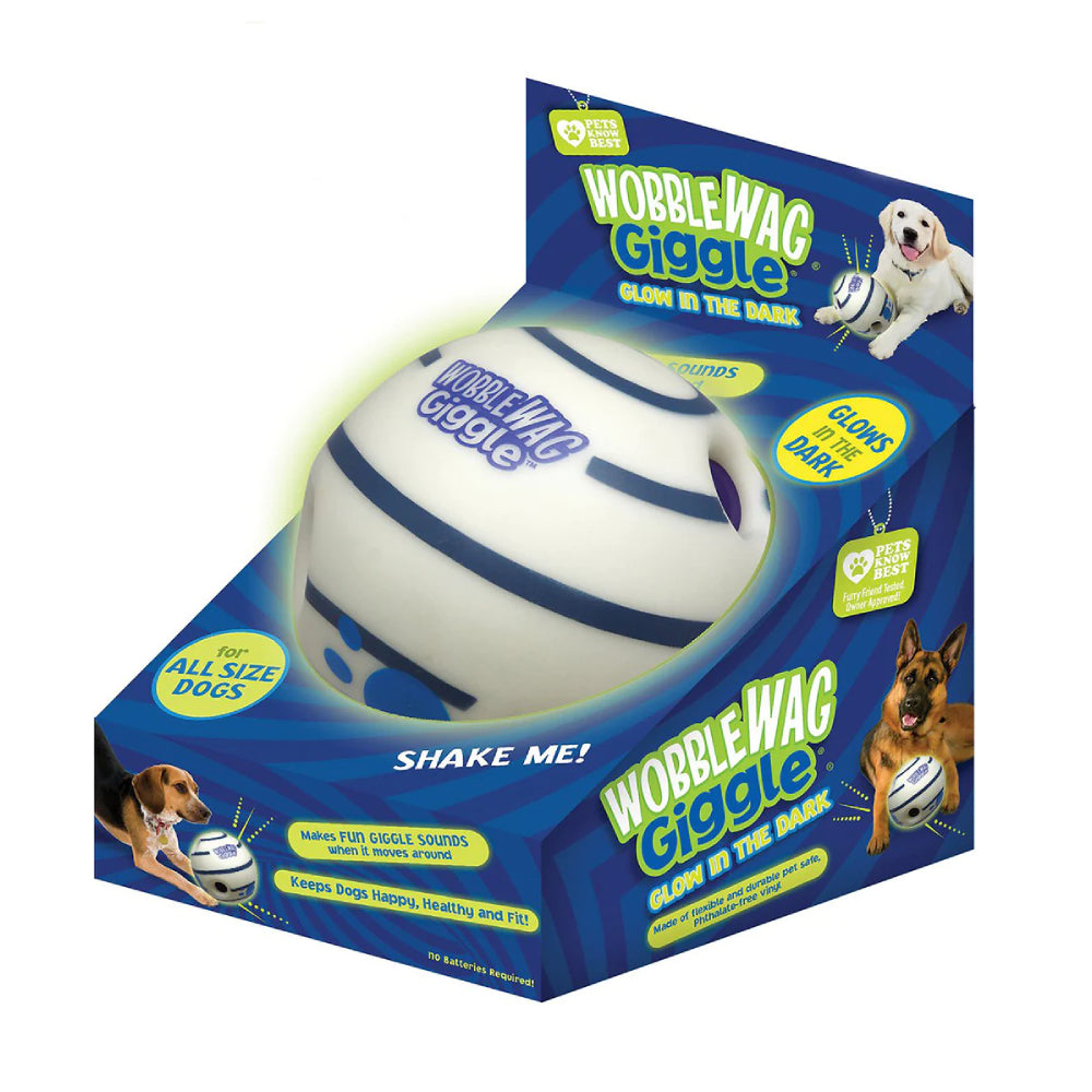 Pawsindia, Wobble Wag Giggle Glow Ball Toy for Dog