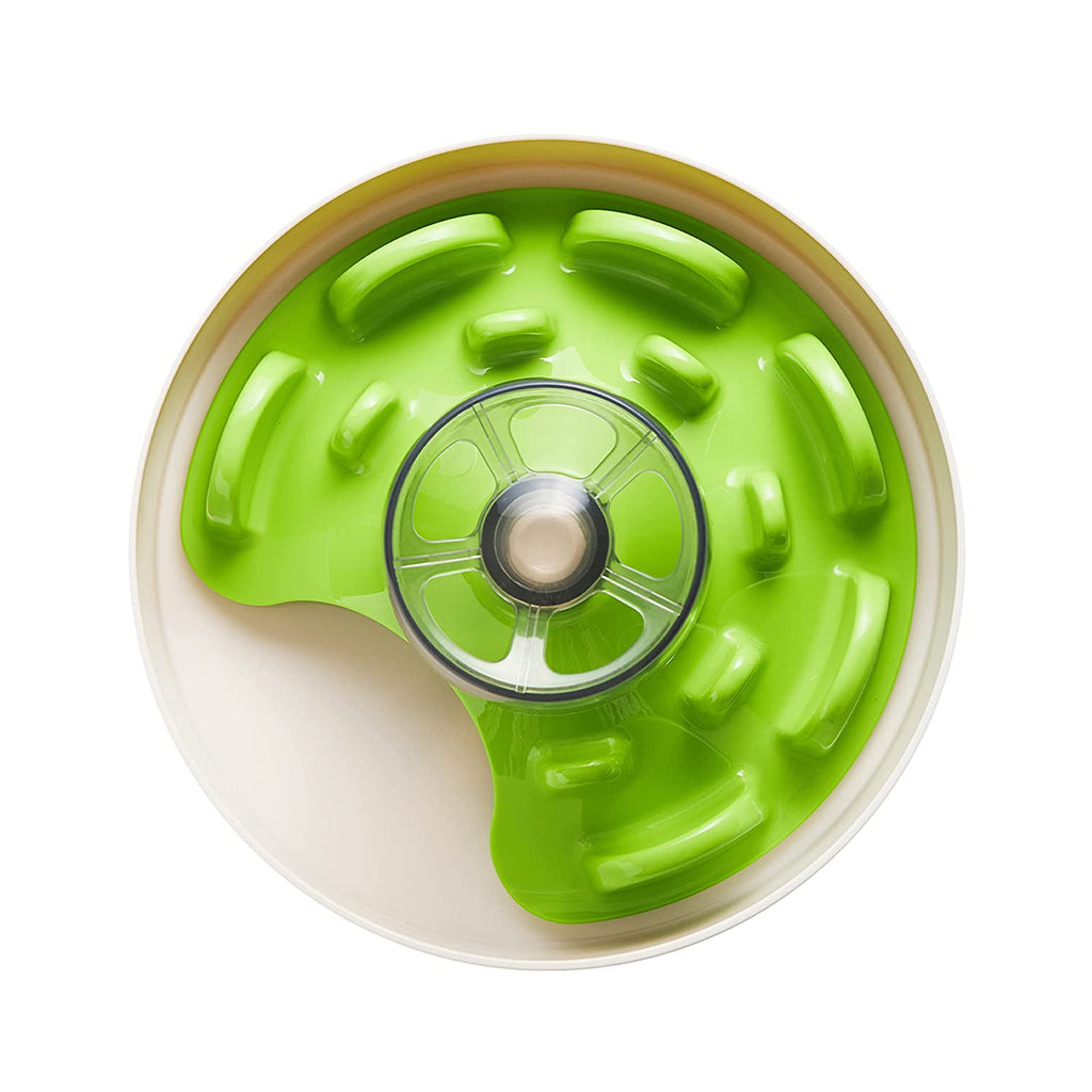Pawsindia, PetDreamHouse SPIN Interactive Feeder UFO Maze Green Tricky for Dog