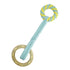 Pawsindia, Wooden Ring Rope Color Toy for Dog
