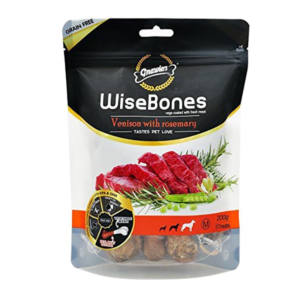 Gnawlers WiseBone Venison with Rosemary for Dog 200 g