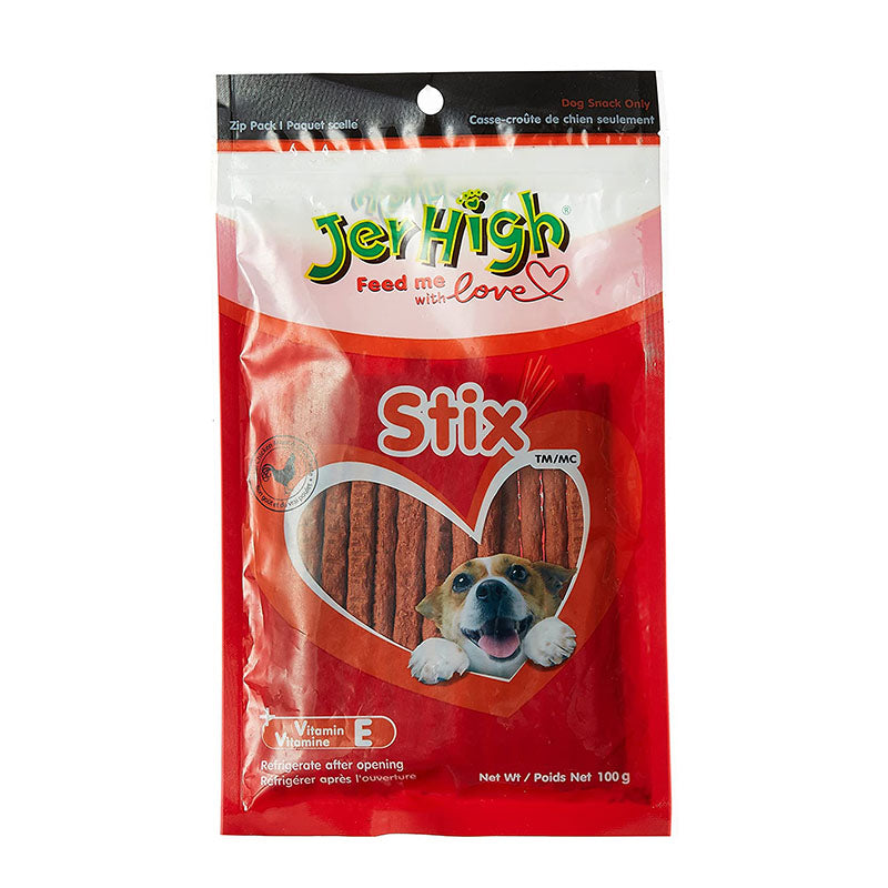 JerHigh Stix Dog Treats, 100 g (Pack of 6)