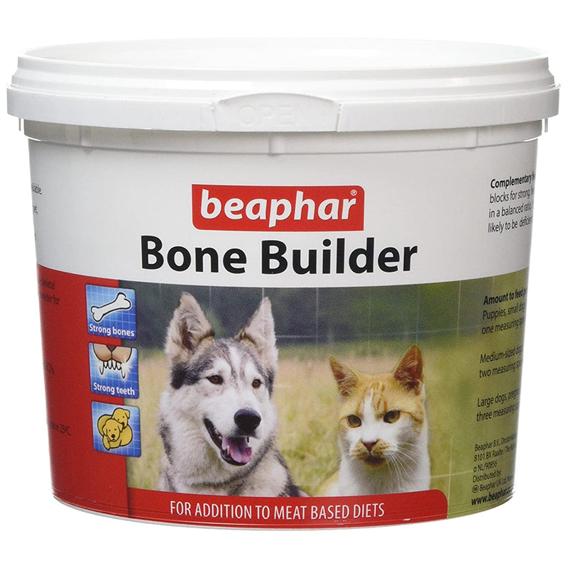 Beaphar Bone Builder Dog Supplement for Strong Bones and Strong Teeth, 500 g