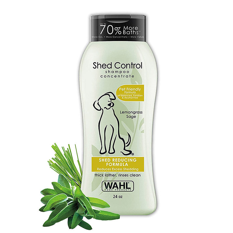 Wahl Shed Control Dog Shampoo, Lemon Grass Sage