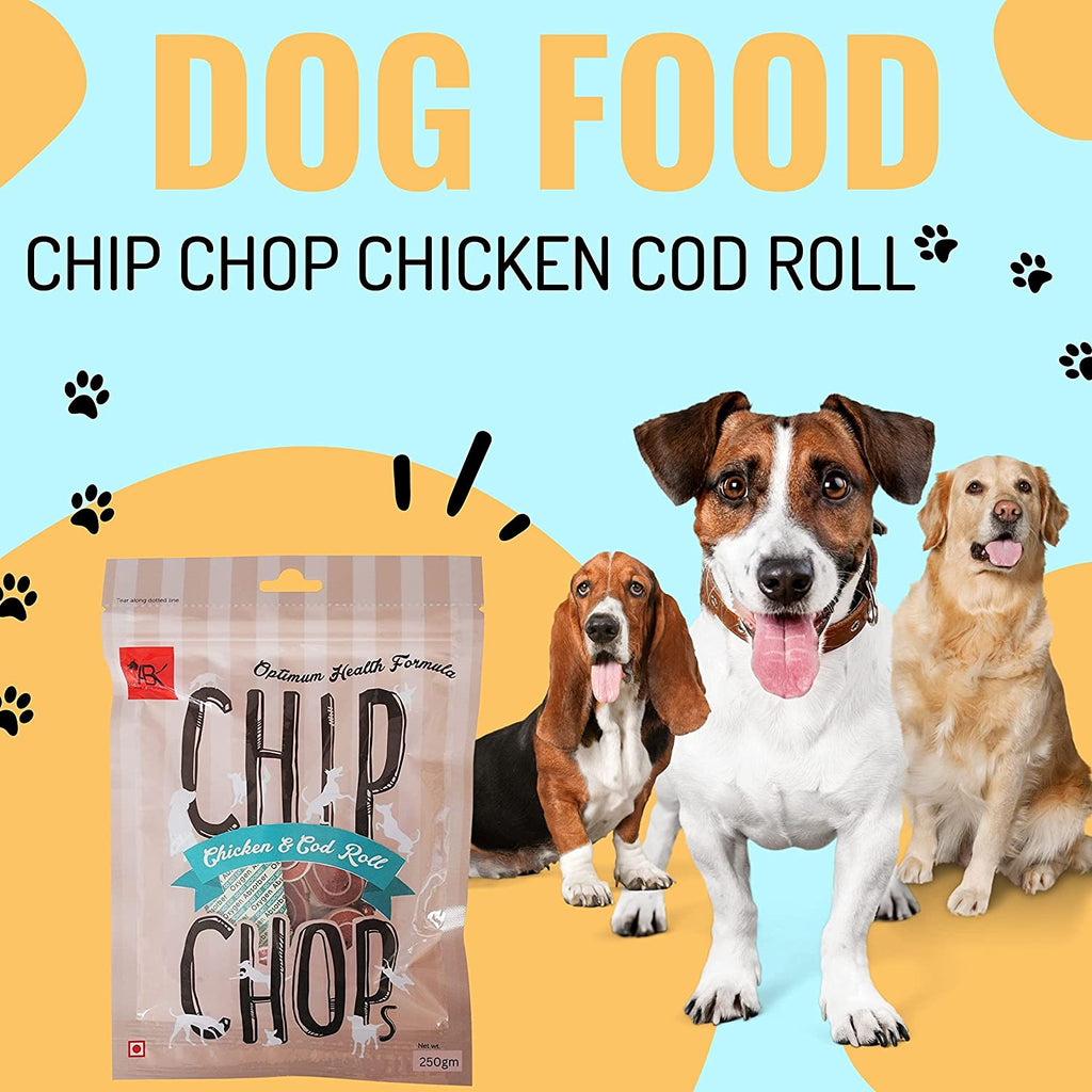 Chip Chops, Chicken and Codfish Rolls, 250g