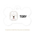 Taggie, Old English Sheepdog Dog Tag, Bone