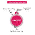 Taggie, Shopoholic Pet Tag, Circle