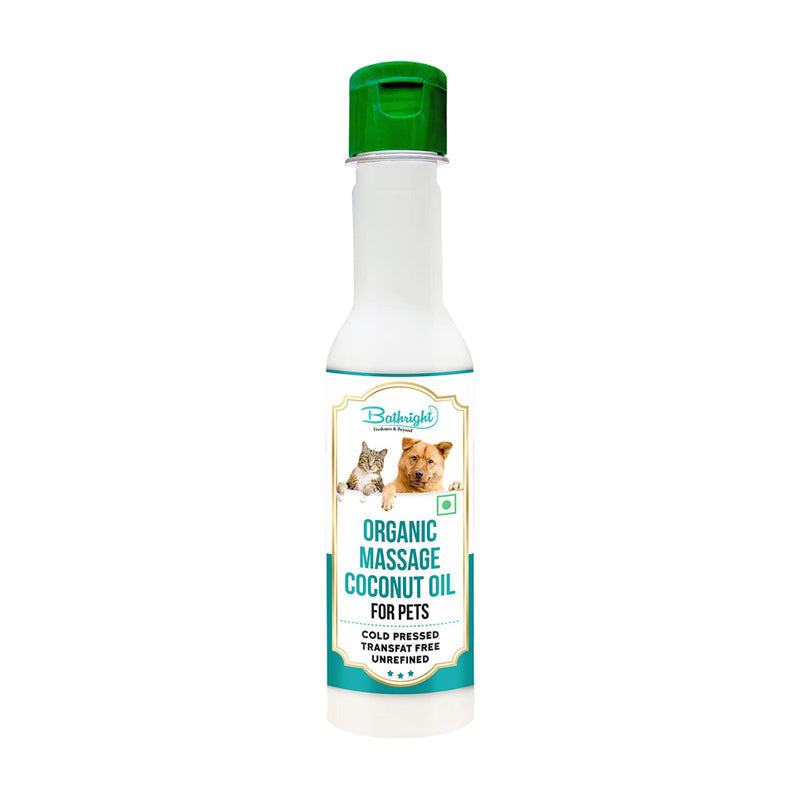 Bathright Organic Massage Coconut Oil for Pets - 250 ml