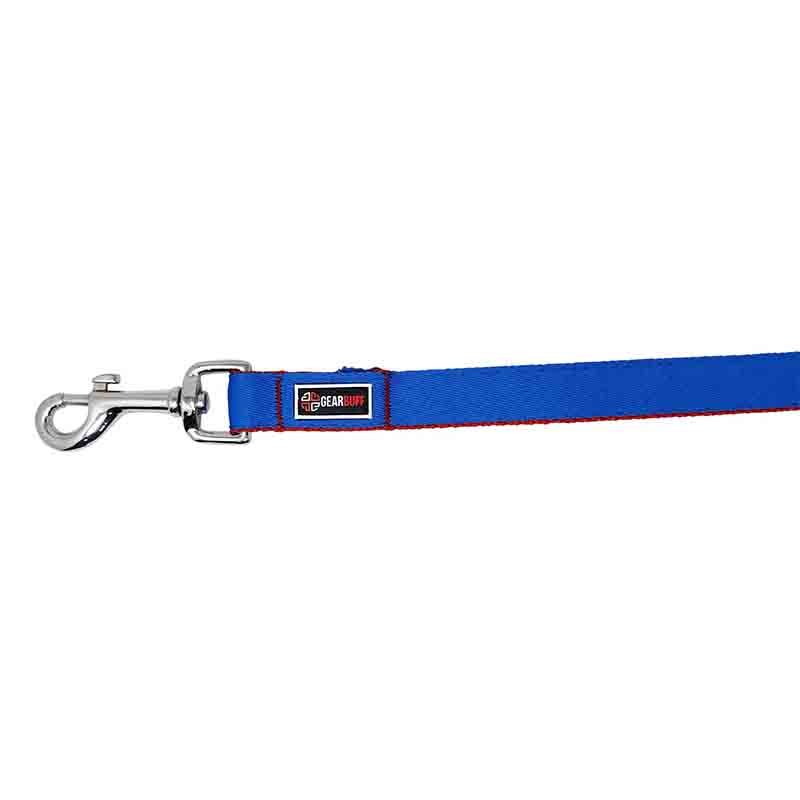 GEARBUFF Pet Walk Premium Leash for Dogs, Blue & Red