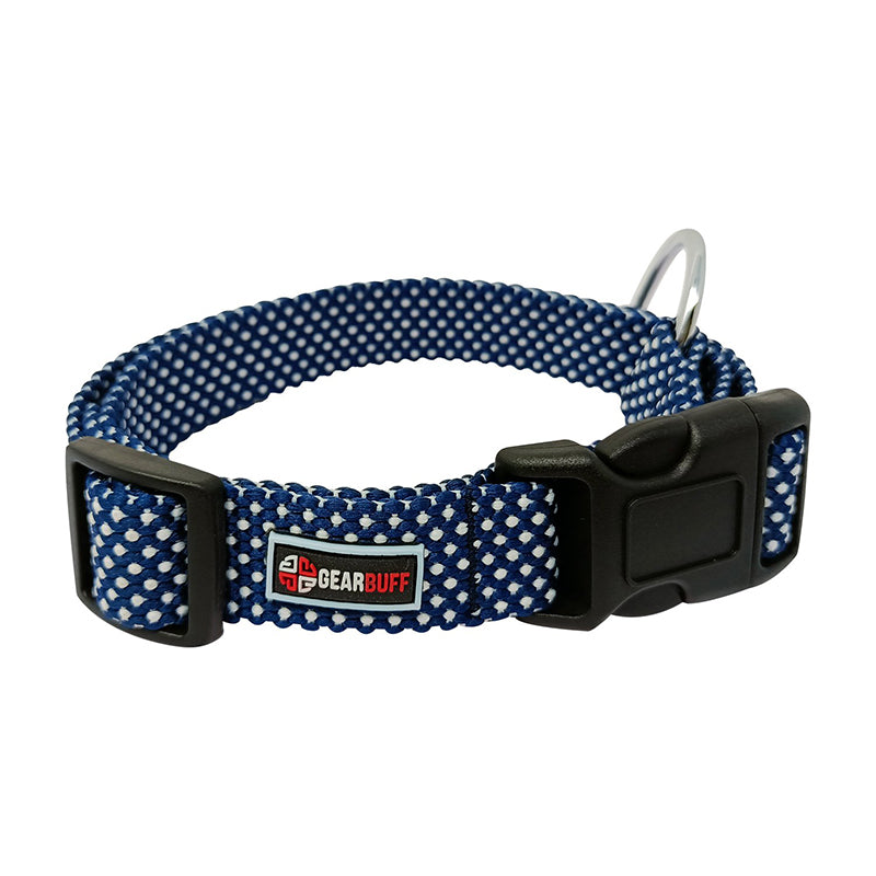 GEARBUFF Club Collar for Dogs , Navy & White