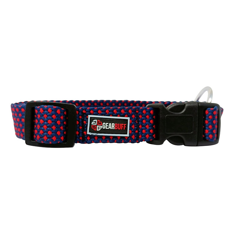 GEARBUFF Club Collar for Dogs , Navy & Red