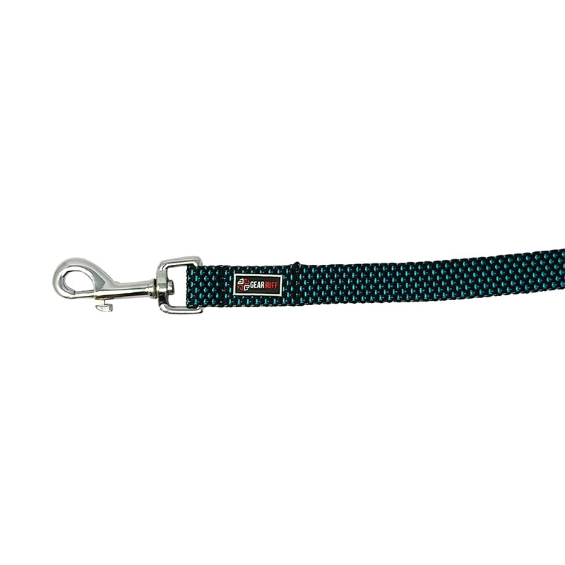 GEARBUFF Club Padded Leash for Dogs , Black & Sky Blue