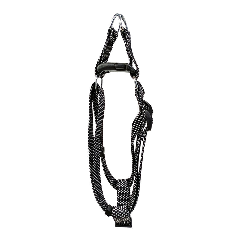 GEARBUFF Club Step-in Harness for Dogs , White & Black