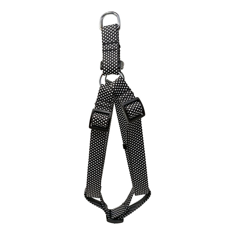 GEARBUFF Club Step-in Harness for Dogs , White & Black