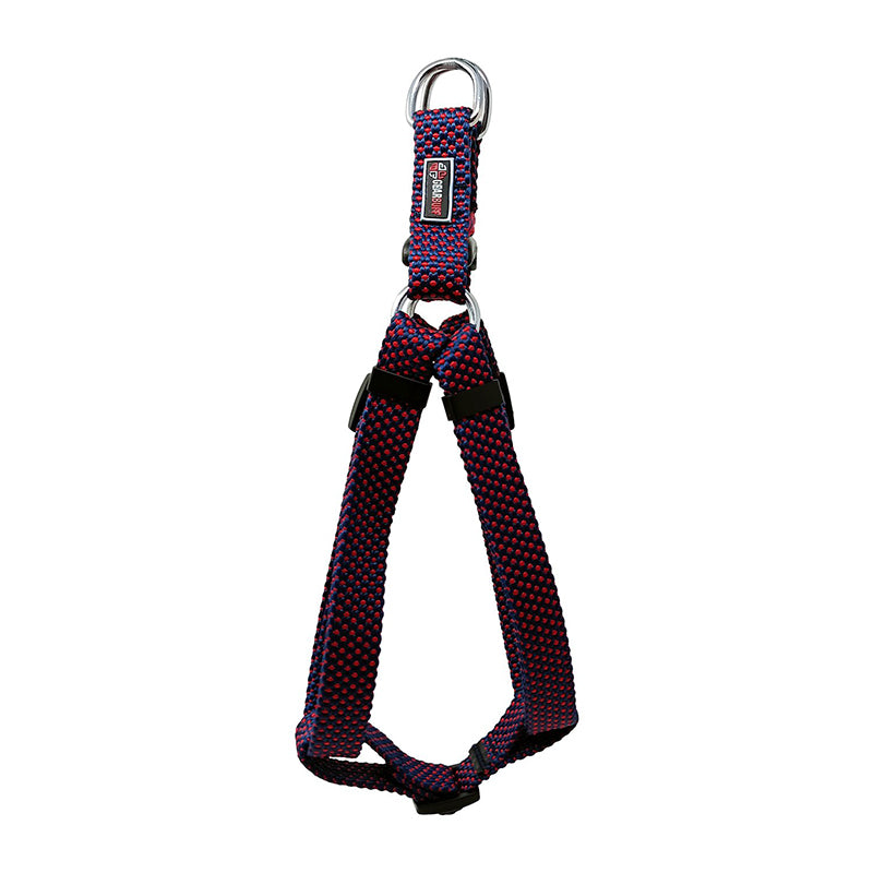 GEARBUFF Club Step-in Harness for Dogs , Navy & Red