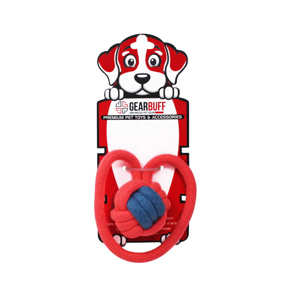 Gearbuff Looped Ball Rope Chew Toy