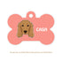Taggie, Cocker Spaniel Dog Tag, Bone