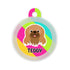 Taggie, Pekingese Black Dog Tag, Circle