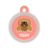 Taggie, Pekingese Black Dog Tag, Circle
