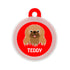 Taggie, Pekingese Black Dog Tag, Circle