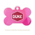 Taggie, Pink Geometroholic Pet Tag, Bone