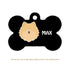 Taggie, Pomernian Dog Tag, Bone